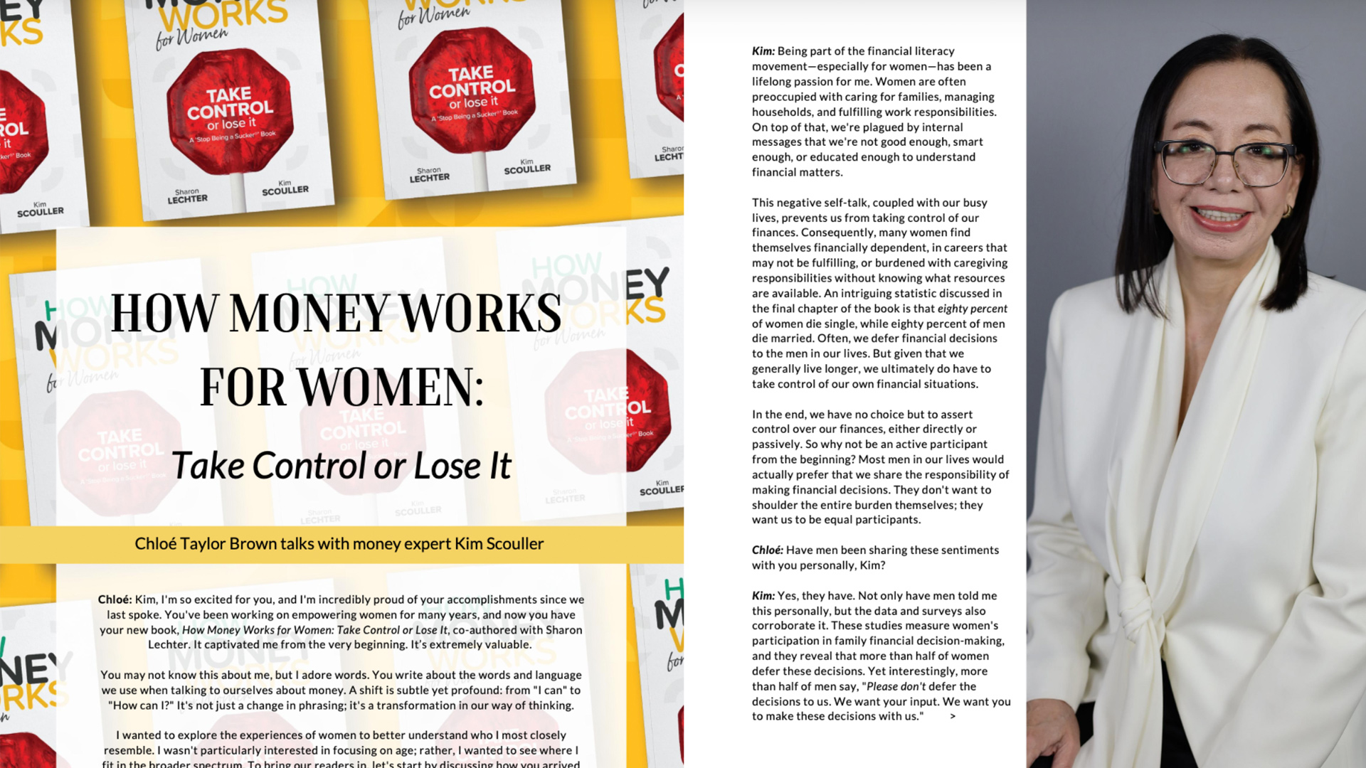 Bagong Panayam kay Kim Scouller sa Flourish Magazine tungkol sa "HowMoneyWorks: Take Control or Lose It"